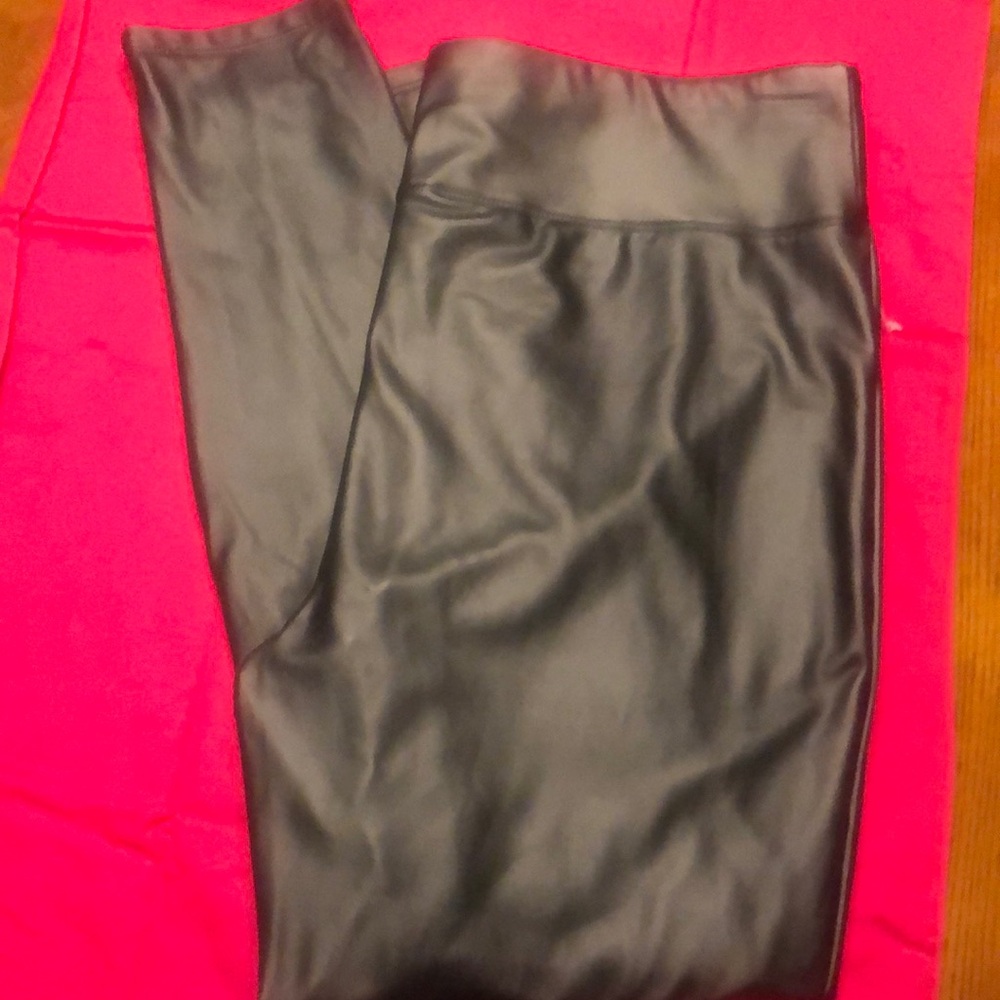 Black Faux Leather Leggings